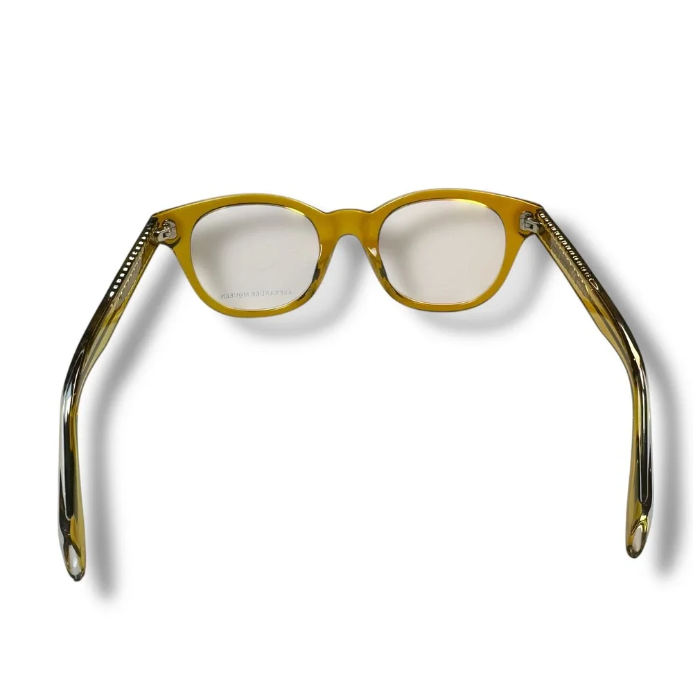 Alexander McQueen Authentic Tortoise Eyeglasses Frames AMO0270A 47-21-145 Unisex